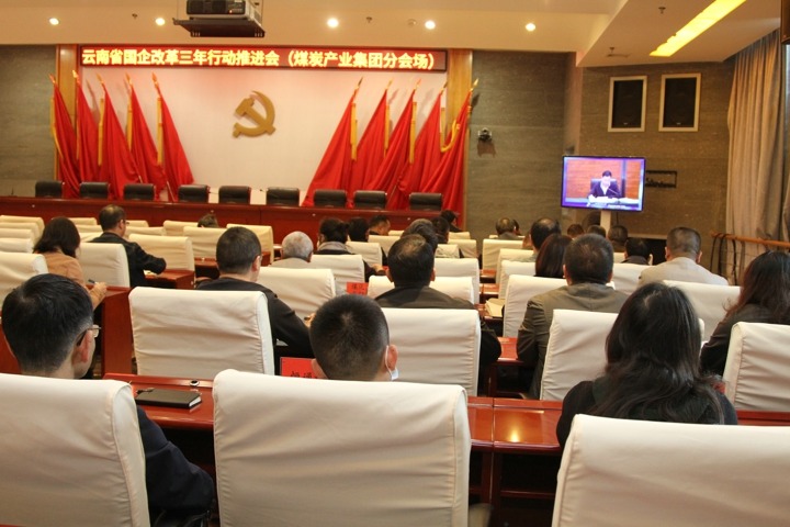 集团组织在昆企业参与云南省国资委国企鼎新三年行动推动会