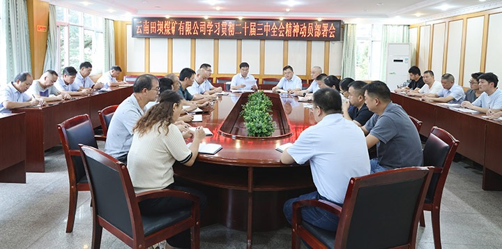 田坝煤矿公司进建宣传贯彻党的二十届三中全会心灵